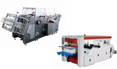 paper cartonerecting
machine and paper roll diecutting machine